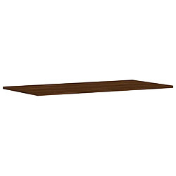 Avis vidaXL Étagères murales 4pcs chêne marron 100x50x1,5cm bois ingénierie