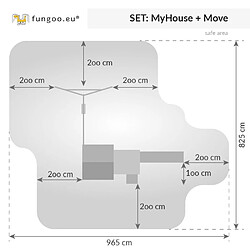 Acheter Fungoo Plateforme de jeux en bois My House Move.