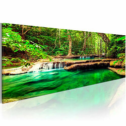 Paris Prix Tableau Imprimé Emerald Waterfall 40 x 120 cm