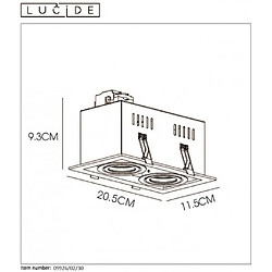 Lucide Spot Encastrable Chimney 18 - Noir pas cher