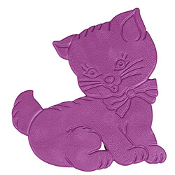 Avis MSV lot de 5 stickers figurines antidérapantes de douche ou baignoire Caoutchouc Motif chat 12,5x11cm Multicolor