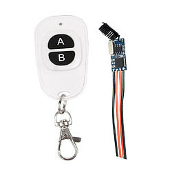 12V 433Mhz Micro Récepteur avec Télécommande Interrupteur Alimentation 2 touches pas cher