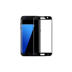 Vitre de Protection Film Protecteur d'Ecran Full Cover Integrale en Verre Trempe Incurve Couleur Samsung Galaxy S7 Edge noir