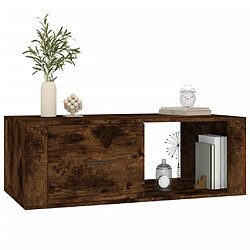 Acheter Maison Chic Tabls basse,Table Console pour salon Chêne fumé 100x50,5x35 cm Bois d'ingénierie -MN61944