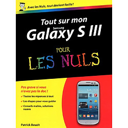 Tout sur mon Galaxy SIII pour les nuls - Occasion