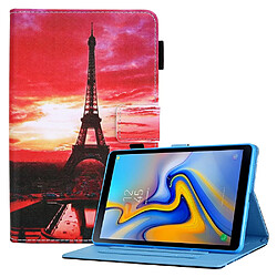 Etui en PU Impression de motifs avec support la tour pour votre Samsung Galaxy Tab A7 Lite 8.7 (2021) T220/T225