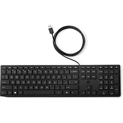 Clavier HP 9SR37AA#ABE Noir QWERTY