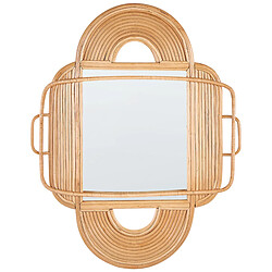 Beliani Miroir ALCORN 90 cm Naturel