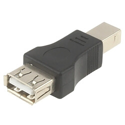 Wewoo Adaptateur noir USB 2.0 AF vers USB BM