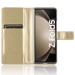 Htdmobiles Housse pour Samsung Galaxy Z Fold 5 5G - etui coque pochette portefeuille - OR