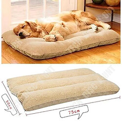 Tech Discount TD® Tapis pour chien en coton et laine grand, moyen et petit chenil Tapis amovible et lavable pour animaux de compagnie, S 75 * 50cm