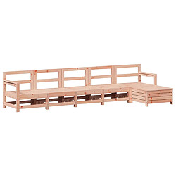 vidaXL Salon de jardin 6 pcs bois massif sapin de douglas