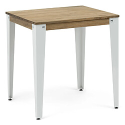 Ds Meubles Table Salle a Manger Lunds 80x80 BL-EV