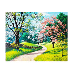 plein forage diamant peinture point de croix image quatre saisons arbre - été