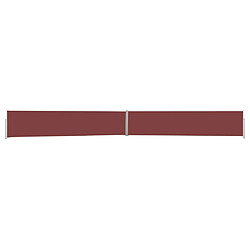 Maison Chic Auvent latéral rétractable de balcon | Store extérieur | Auvent solaire de patio 140x1200 cm Marron -GKD12566