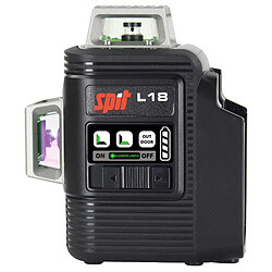 Laser vert 18V L18 3D 360° (sans batterie ni chargeur) + trépied + coffret KEYBOX - SPIT - 054558