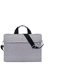 General Sac à bandoulière pour ordinateur portable compatible avec MacBook Air/Pro, ordinateur portable, compatible avec MacBook Pro 14 pouces 2023-2021 A2779 M2 A2442 M1, étui à rabat en polyester(gris)