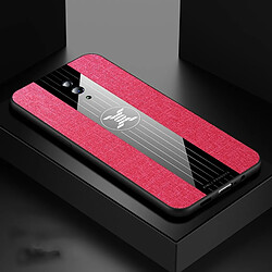 Wewoo Coque Souple Pour TPO Reno XINLI tissu de couture antichoc TPU de protection Rouge