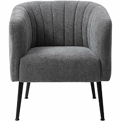 Avis The Home Deco Factory Fauteuil en tissu gris Moka.