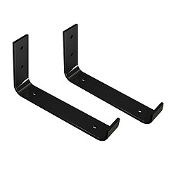 2 pièces/ensemble L en forme de Plateau Supports pour La Maison Heavy Duty Art Support Mural Support Comprend Le Matériel Tenture Cuisine bureau