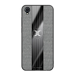 Wewoo Coque Souple Pour étui de protection TPU antichoc Vivo Y91 XINLI Stitching Fabric Gris