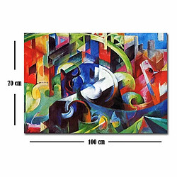 Avis EPIKASA Impression sur Toile Franz Marc Expressionnisme, Multicouleur, Polyester, 100x3x70 cm