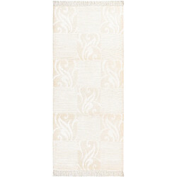 Vidal Tapis de couloir en laine 203x84 beige Darya