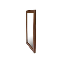 Vente-Unique Miroir rectangulaire en teck foncé - 60 x 90 cm - AMLAPURA