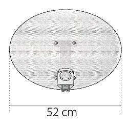 Metronic Antenne elliptique + LNB