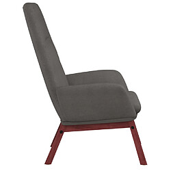 Avis vidaXL Chaise de relaxation Gris clair Tissu