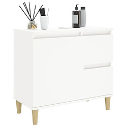 Acheter Maison Chic Armoire de salle de bain,Meuble de rangement,Meuble haut blanc 65x33x60 cm bois d'ingénierie -GKD833985