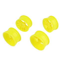 Acheter 4PCS 1:10 jante de roue de voiture de course pour HSP94123 RC Cars Accessoires jaune