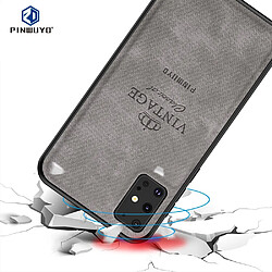 Coque en TPU + PU combo gris pour votre Samsung Galaxy S20 Plus