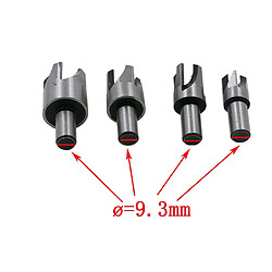 Acheter 4 pièces en acier au carbone coupe-bois type griffe foret kit outils de coupe de puissance