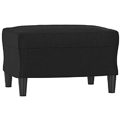 Maison Chic Ensemble de canapés 3 pcs avec coussins, Canapé droit Sofa pour Salon Noir Similicuir -GKD376714 pas cher