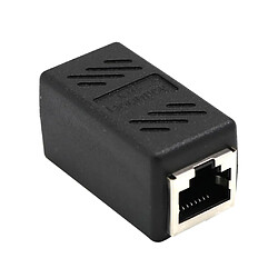 Adaptateur De Connecteur LAN Ethernet RJ45 Femelle à Femelle Noir pas cher