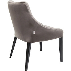 Avis Chaise Mode pieds noirs velours gris Kare Design