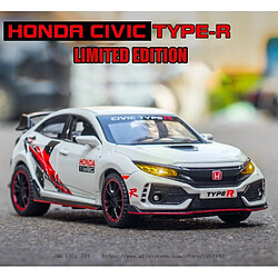 Universal 1: 32 Honda Civic R Édition Limitée Jouet Voiture Jouet Moulé Sous Pression Modèle de Voiture Haute Simulation Voiture Jouet Garçon | Moulé Sous Pression(blanche) pas cher