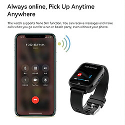 Acheter Yonis Montre Connectée 4G Android 9.1 GPS 2GB+16GB