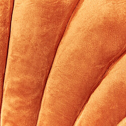 Acheter Beliani Coussin CONSOLIDA Velours Unicolore Orange