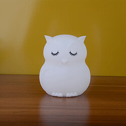 Universal Owl LED Nightlight Touch Sensor RGB LED Light Battery Power Cartoon Silicone Bird Lampe de chambre pour les enfants Enfants Bébés Cadeaux | LED Nightlight