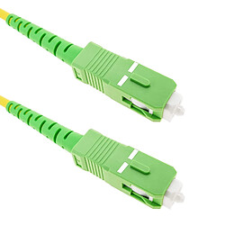 Cablematic - Câble á fibre optique SC/APC á SC/APC simplex monomodes 9/125 de 10 m