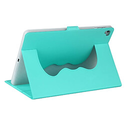 Wewoo Smart Cover vert menthe pour iPad Air / Air 2 / Pro 9.7 / 9.7 2017 Élastique en cuir flip étui en avec support et fonction de veille / réveil pas cher