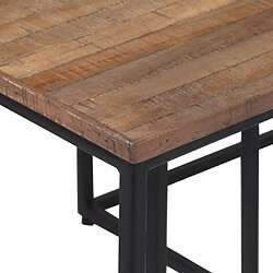 Maison Chic Lot de 3 Tables basses gigognes pour salon | Table à café bois massif de teck -GKD83283 pas cher