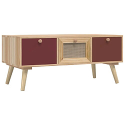 vidaXL Table basse avec tiroirs 80x40x35,5 cm bois d'ingénierie