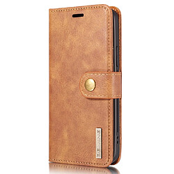 Dg.Ming Etui en PU 2-en-1 détachable marron pour votre Apple iPhone 13