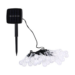 Wewoo Guirlande La vie de panneau solaire de 5m 240-360LM imperméabilisent la chaîne de forme de Waterdrop de 30 LED s'allume avec le câble prolongé de 2m lumière colorée