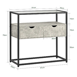 Acheter SoBuy FSB54-HG Table Console, Table d’Entrée, Meuble d’Entrée, Bout de Canapé, Table Décorative