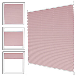 Acheter Ecd Germany Store plissé rose, 60x200 cm, matériel de fixation inclus