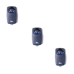 Pack de 3 Télécommandes NICE FLO2 pour portail et porte de garage